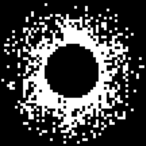 A pixellated eclipse